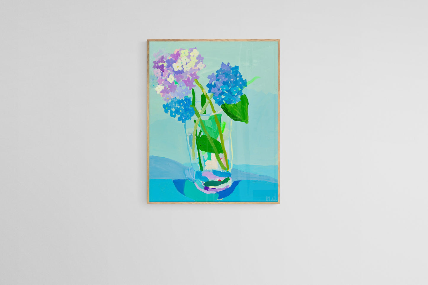 ‘Ocean flowers’ print