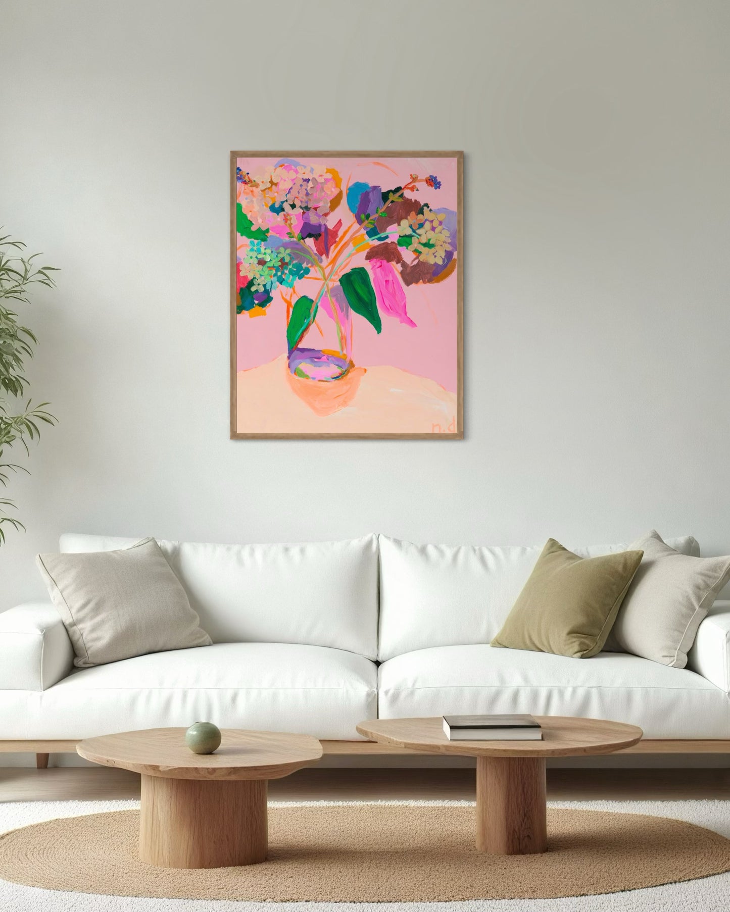 ‘Outside the lines posy’ limited edition print'