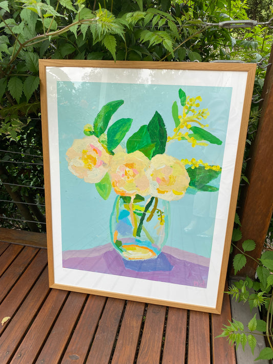 A new day framed print