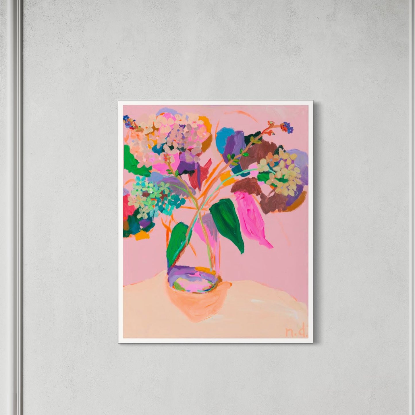 ‘Outside the lines posy’ limited edition print'