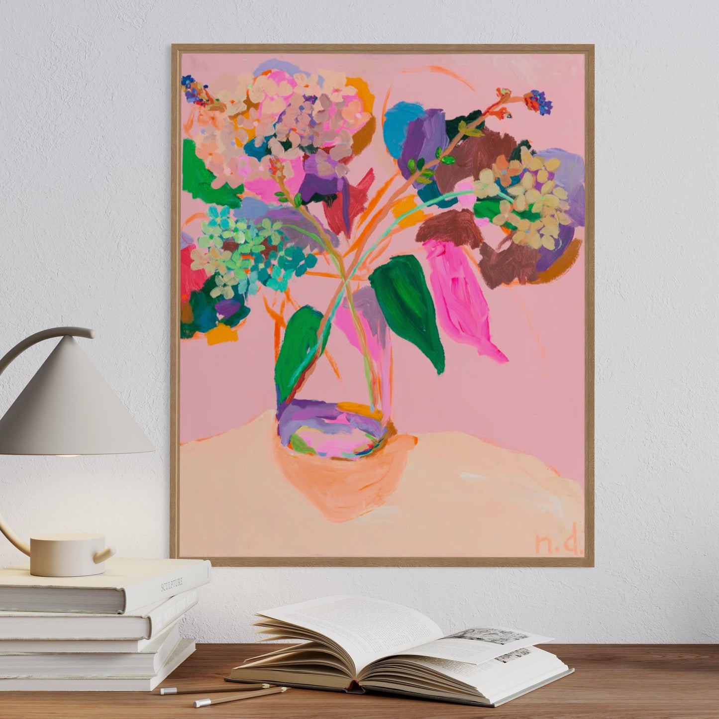 ‘Outside the lines posy’ limited edition print'