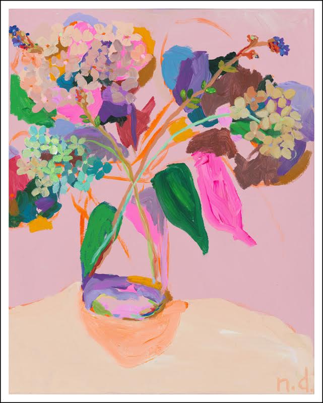 ‘Outside the lines posy’ limited edition print'