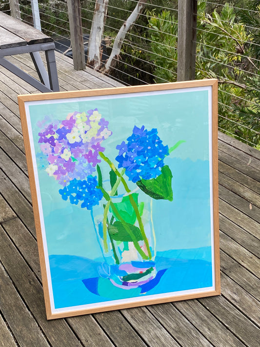 Ocean flowers print