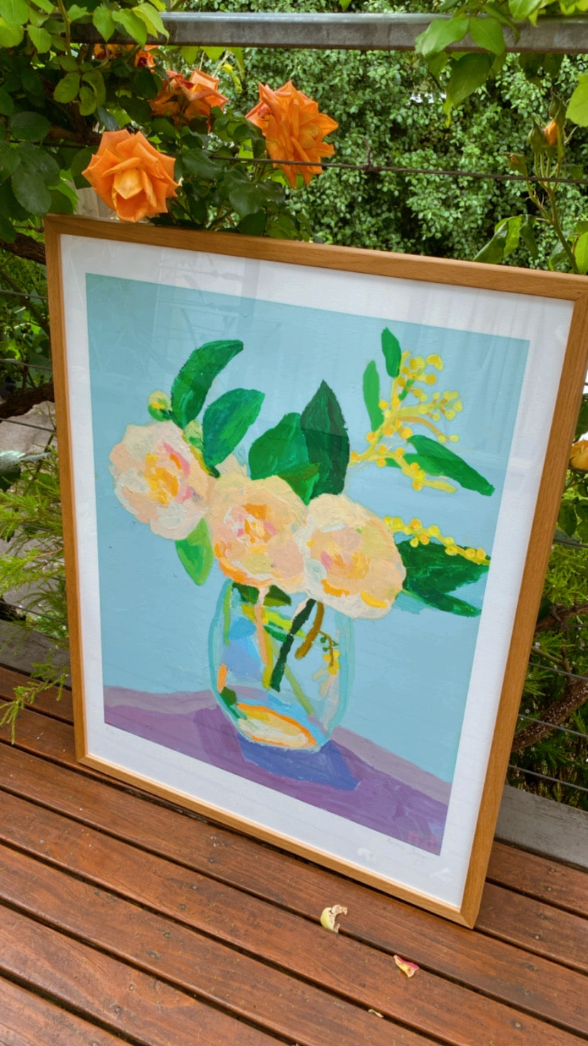 A new day framed print